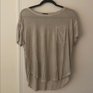 Distressed beige ATM tee